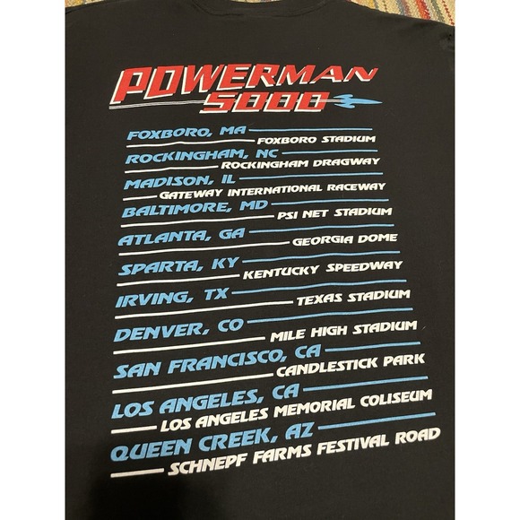 Vintage Y2K Powerman 5000 Tee Shirt Size‎ Insustrial Rock Band Awesome Condition - Picture 4 of 5